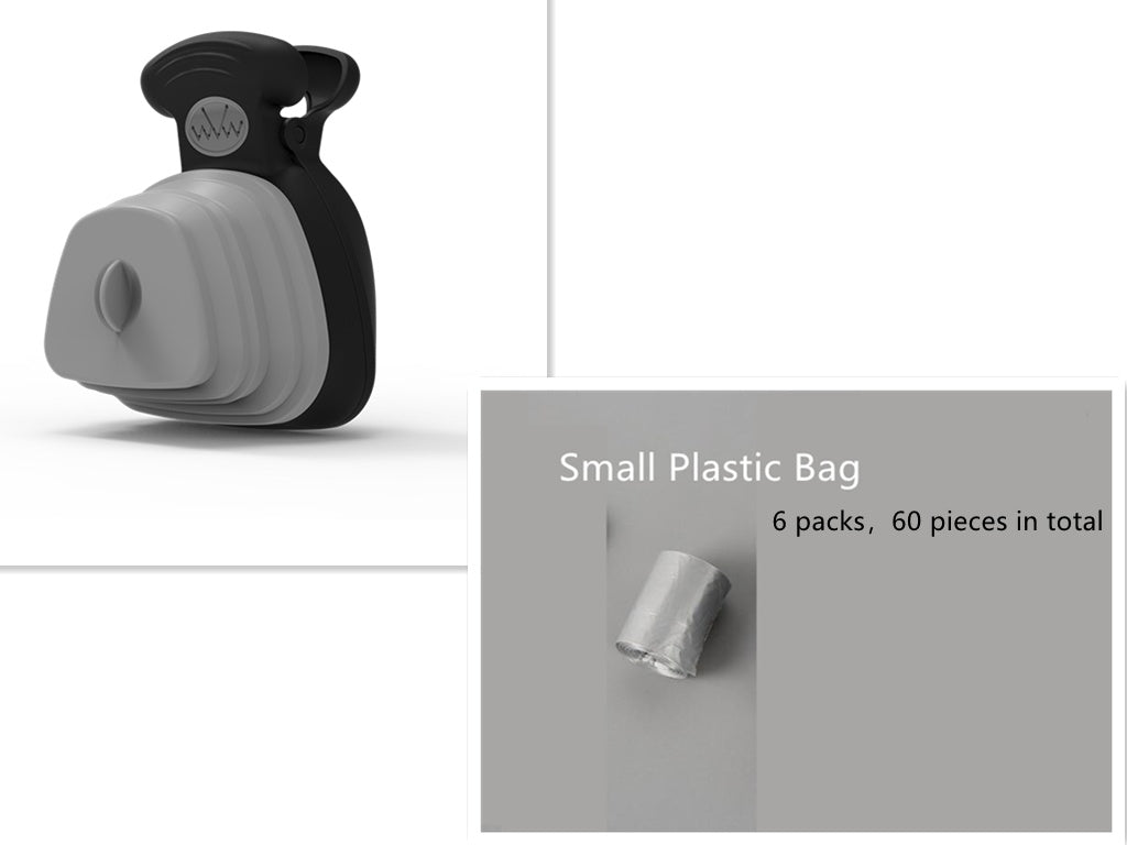 Pet Dog Poop Bag Dispenser Travel Foldable Poop Spoon clean outdoor