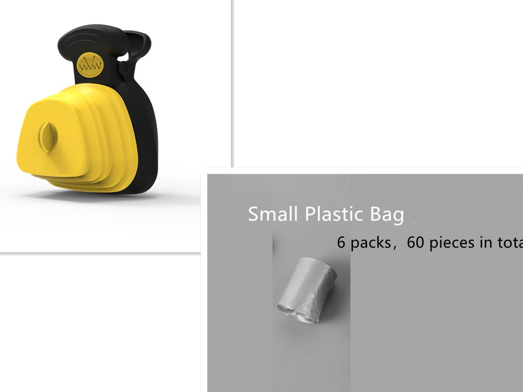 Pet Dog Poop Bag Dispenser Travel Foldable Poop Spoon clean outdoor