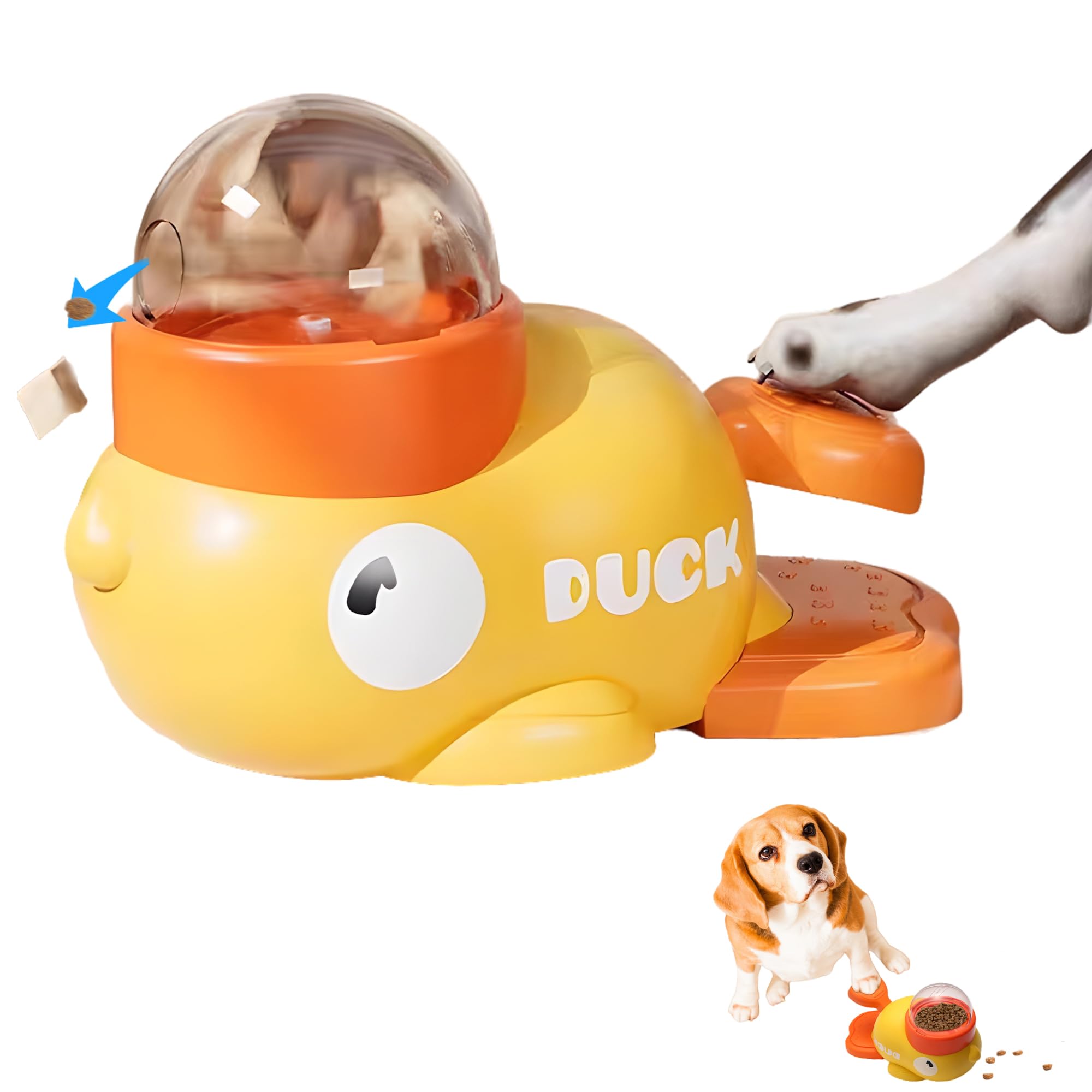 Duck Treat Dispenser – Interactive Slow Feeder Puzzle Toy for Dogs & Cats