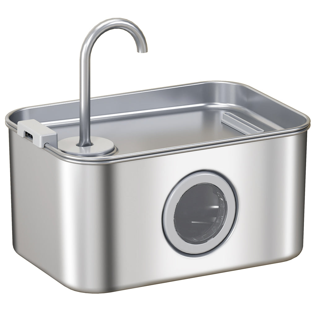 Cat Water Fountain Stainless Steel 3.2L