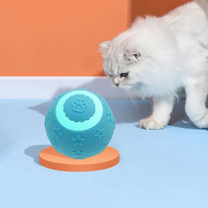 Interactive Smart Rolling Ball – Rechargeable Cat & Dog Exercise Toy (2 Modes)