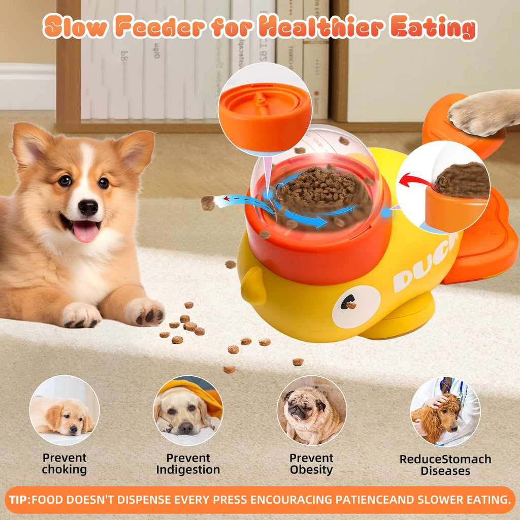 Duck Treat Dispenser – Interactive Slow Feeder Puzzle Toy for Dogs & Cats