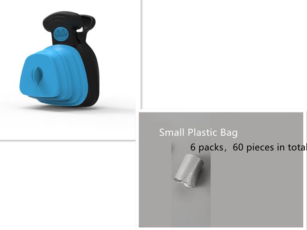 Pet Dog Poop Bag Dispenser Travel Foldable Poop Spoon clean outdoor