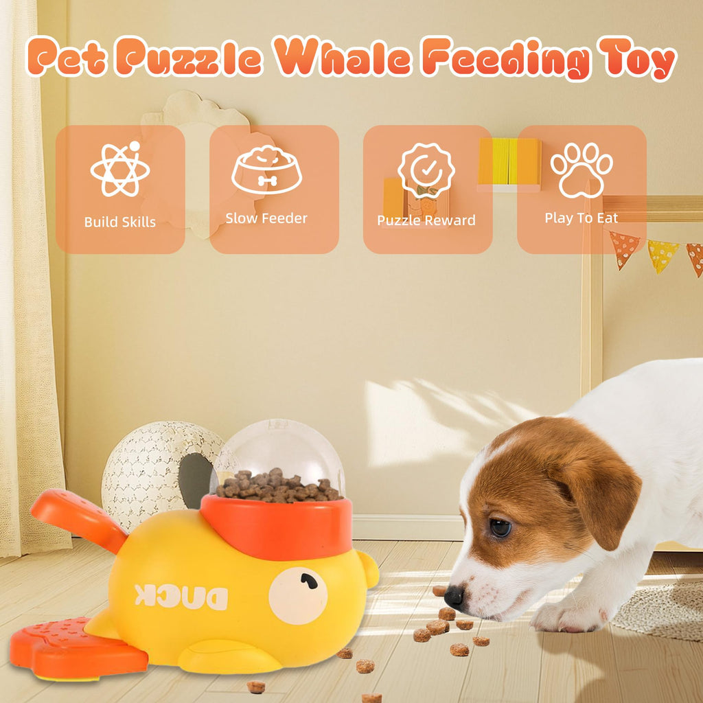 Duck Treat Dispenser – Interactive Slow Feeder Puzzle Toy for Dogs & Cats