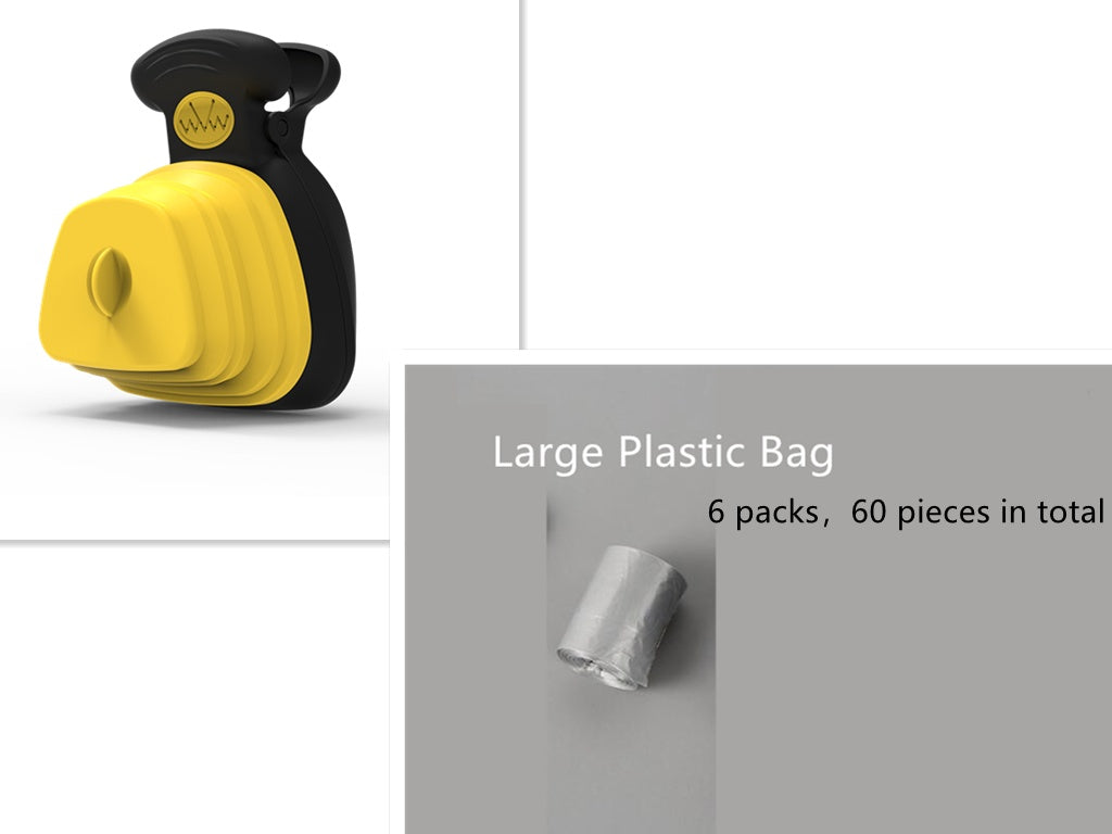 Pet Dog Poop Bag Dispenser Travel Foldable Poop Spoon clean outdoor