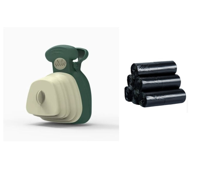Pet Dog Poop Bag Dispenser Travel Foldable Poop Spoon clean outdoor